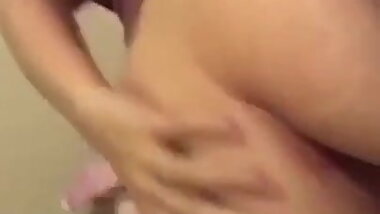 Sexy Latina shows her fat ass