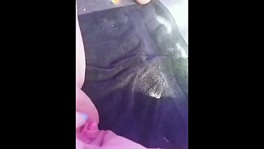 Pissing while playing with my pussy