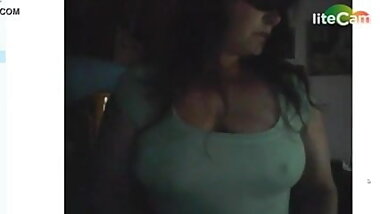 Milf teases with fat Tits