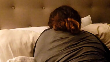 Wife's MEGA Ass Worshipped as She Plays Games on Her Phone.