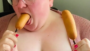 SSBBW Slut Crystal Keeps Mouth Stuffed