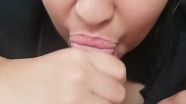 Chubby Tinder Date Sucks My Cock