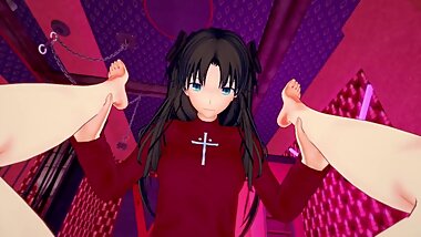 Fate - Futa Rin Tohsaka gives you a drink from her grail