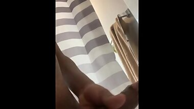 SOLO BBC IN THE SHOWER w/CUM