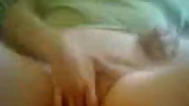 fat bitch is masturbating