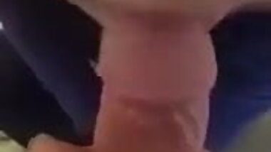 Wife sucking fat cock