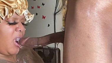 Big Titty Instagram Whore Choking On Dick