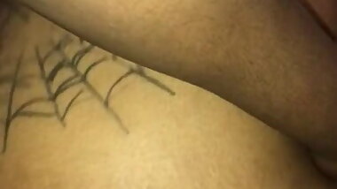 Getting her back beat from the back hard